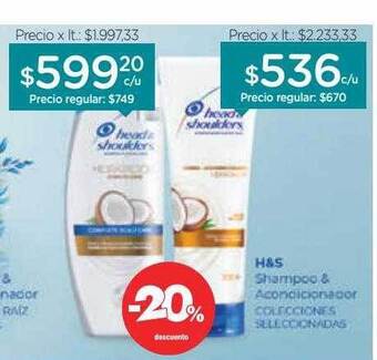 Farmacity H&s shampoo & acondicionador oferta