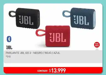 La Anonima Jbl parlante jbl go 3 - negro rojo azul oferta
