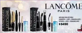 Pigmento Lancôme paris máscara para pestañas grandiose + lápiz + demaquillante hypnôse + lápiza + demaquillante oferta