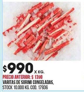 Coto Varitas de surimi congeladas oferta