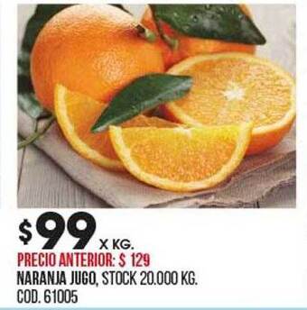 Coto Naranja jugo oferta