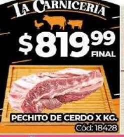 Diarco Pechito de cerdo x kg oferta
