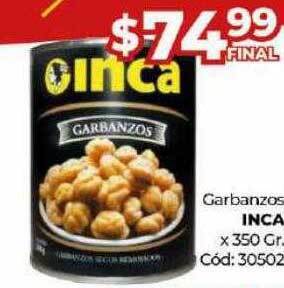 Diarco Garbanzos inca x 350 gr oferta