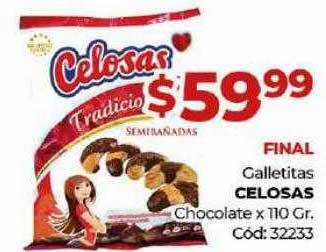 Diarco Galletitas celosas chocolate x 110 gr oferta