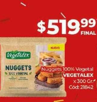 Diarco Nuggets 100% vegetal vegetalex x 300 gr oferta