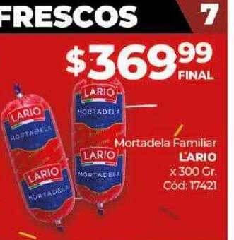 Diarco Mortadela familiar lario x 300 gr oferta