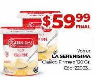 Diarco Yogur la serenisima clásico firme x 120 gr oferta