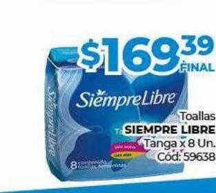 Diarco Toallas siempre libre tanga oferta
