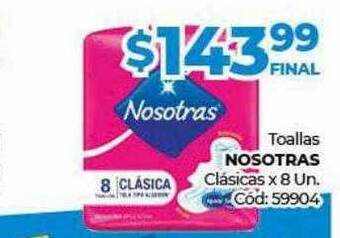 Diarco Toallas nosotras clásicas oferta