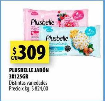 Punto Mayorista Plusbelle jabón 3x125gr oferta