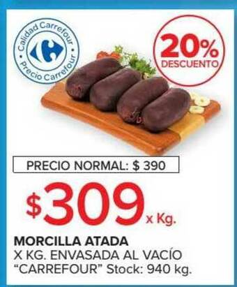 Carrefour Morcilla Atada oferta