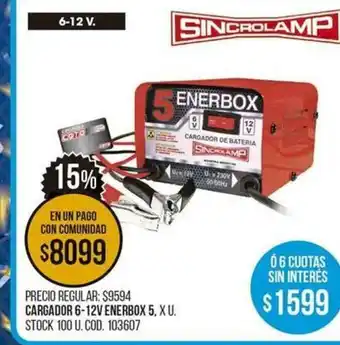 Coto Cargador 6-12V Enerbox 5 oferta