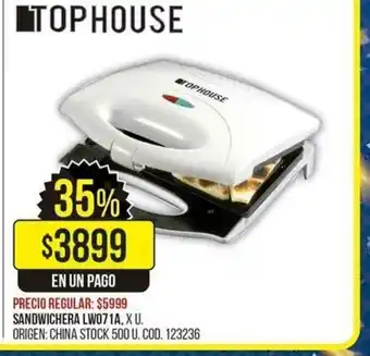 Coto Sandwichera LW071A oferta