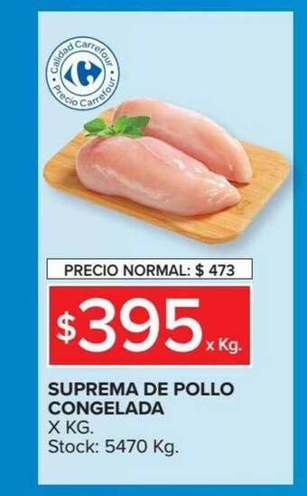 Carrefour Suprema De Pollo Congelada oferta