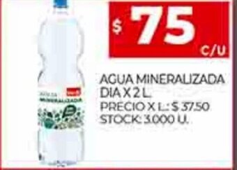 Supermercados DIA Agua Mineralizada Dia x 2L oferta