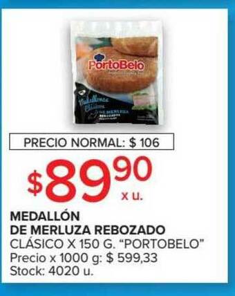 Carrefour Medallón De Merluza Rebozado x 150g oferta