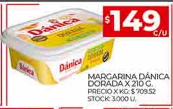 Supermercados DIA Margarina Dánica Dorada x 210g oferta