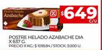 Supermercados DIA Postre Helado Azabache Dia x 637g oferta