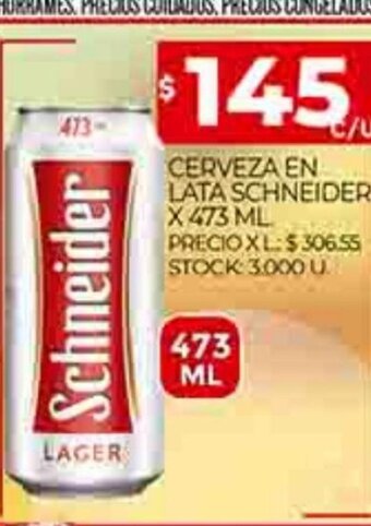 Supermercados DIA Cerveza En Lata Schneider x 473ml oferta