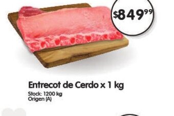 Supermercados Buenos Días Entrecot de Cerdo x 1 kg oferta