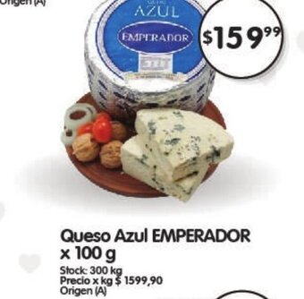 Supermercados Buenos Días Queso Azul Emperador x 100 g oferta