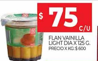 Supermercados DIA Flan Vainilla Light Dia x 125g oferta