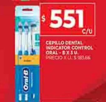 Supermercados DIA Cepillo Dental Indicator Control Oral-B x 3u oferta