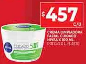 Supermercados DIA Crema Limpiadora Facial Cuidado Nivea x 100ml oferta