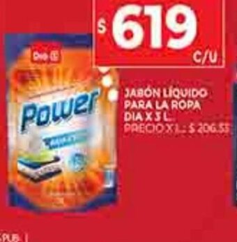 Supermercados DIA Jabón Liquido Para La Ropa Dia x 3L oferta