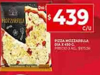 Supermercados DIA Pizza Mozzarella Dia x 450g oferta