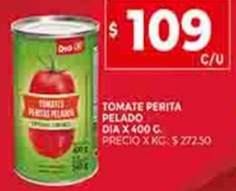 Supermercados DIA Tomate Perita Pelado Dia x 400g oferta