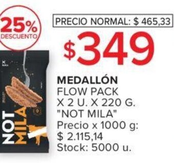 Carrefour Medallón Flow Pack x 2 u x 220 g oferta