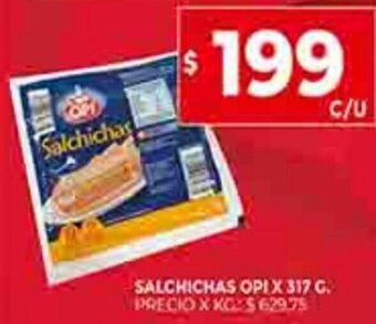 Supermercados DIA Salchichas Opi x 317g oferta