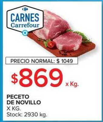 Carrefour Peceto De Novillo oferta