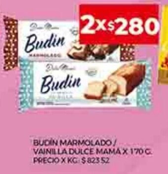 Supermercados DIA Budín Marmolado / Vainilla Dulce Mama x 170g oferta