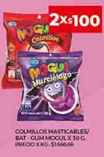 Supermercados DIA Colmillos Masticables/Bat- Gum Mogul x 30g oferta