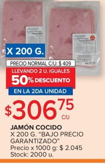 Carrefour Jamón Cocido oferta