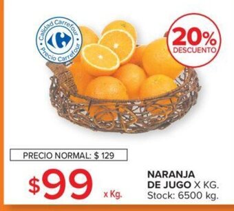 Carrefour Naranja de Jugo oferta