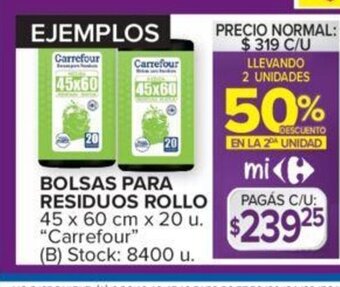 Carrefour Bolsas Para Residuos Rollo oferta