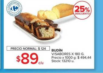 Budín V Sabores x 180g