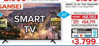 Carrefour Smart Tv 43" Fhd TDS2243FI oferta