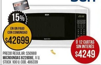 Coto Microondas B228DBE oferta