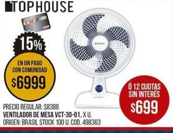 Coto Ventilador de Mesa VCT-30-01 oferta