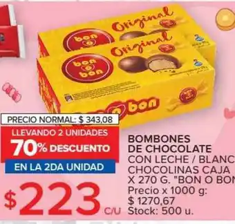 Carrefour Bombones De Chocolate x 270g oferta