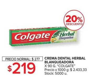 Carrefour Market Crema dental herbal blanqueadora oferta