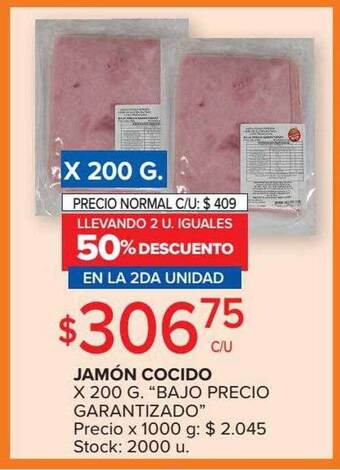 Carrefour Market Jamón cocido oferta