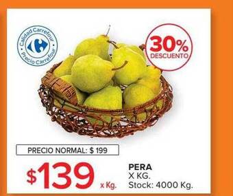 Carrefour Market Pera 30% descuento oferta
