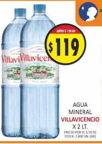 Agua mineral villavicencio