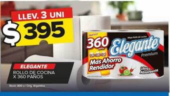 Carrefour Maxi Elegante rollo de cocina x 360 panos oferta