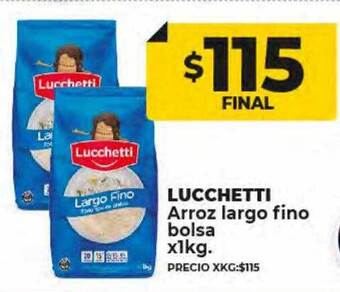 Supermayorista Vital Lucchetti arroz largo fino oferta